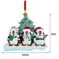 thumbnail image 2 of Árbol De Navidad Personalizado Pingüino Familia Adorno Diy Madera Manuscrita Decoración Colgantes Para Regalo De Navidad Yuarrent HA040828-02, 2 of 6