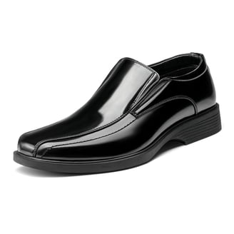 Men\'s Stacy Adams Aberdeen Moc Toe Saddle Slip On Dressy Shoes Black Sz 9 W Wide Men main image 2