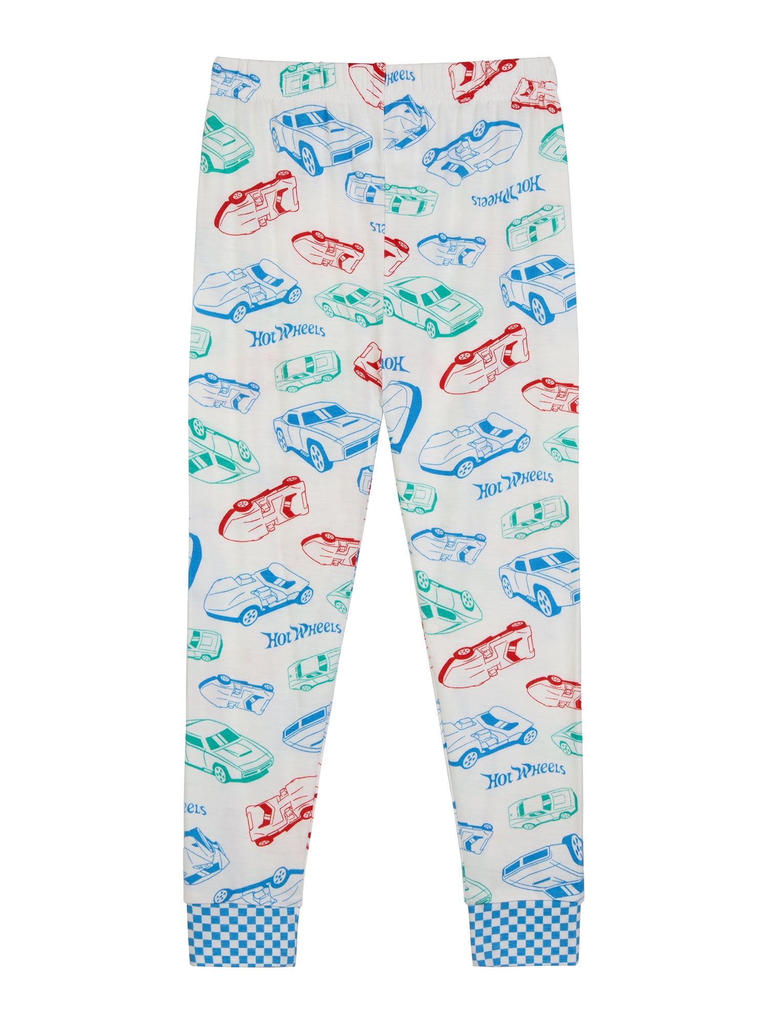 Hot Wheels Toddler Boys Long Sleeve and Sleep Pants Pajama Set, 2-Piece, Sizes 12M-5T
