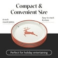 thumbnail image 3 of BIA Cordon Bleu Holiday Festive Round Stoneware Stackable Party Plate Set 4-Piece 6-Inch, 3 of 7