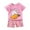 A06-Pink, variant on NIEWTR Toddler Baby Boy Girls Golf Outfit Cartoon Print T Shirts Top Plaid Shorts Set 2Pcs BirthdayDinosaur Summer Clothes Children's Gift Pajamas & Dailywear Set (Blue,18-24 Months)