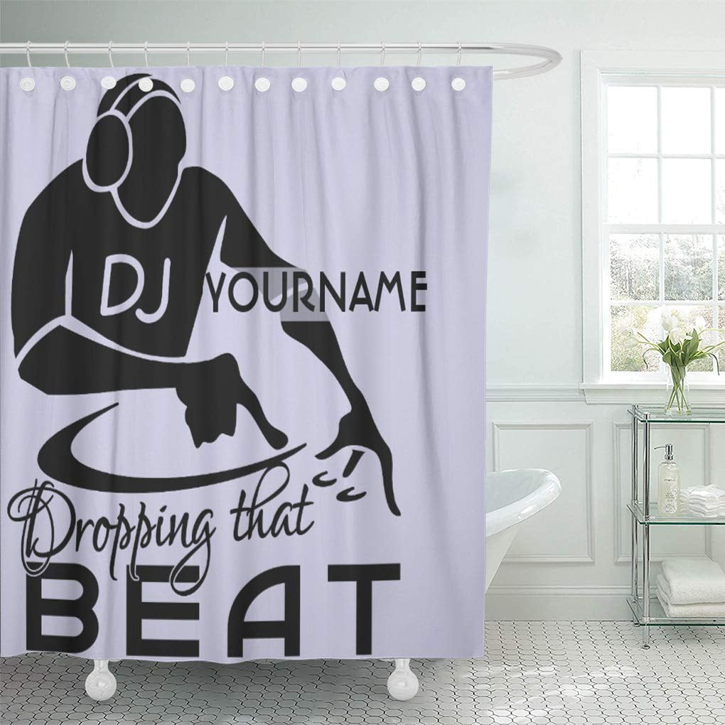 Suttom Deejay Dj Custom Music Record Headphones Drop Beat Fun Shower Curtain 60x72 Inch Walmart Canada