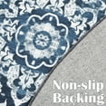 thumbnail image 5 of Noahas Round Traditional Persian Area Rug, Blue , 5' x 5', 5 of 7