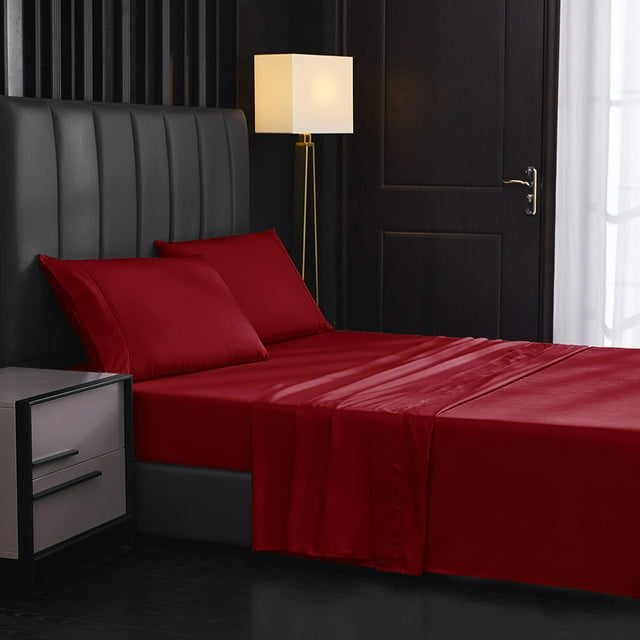 Bedding sheets, solid color brushed sheets, bed kasa home textile bed on four sets