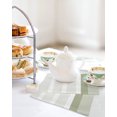thumbnail image 4 of Sage Green Stripe Kitchen Dish Towels for Drying Dishes Set of 2, Modern Rustic Horizontal Green Striped Waffle Weave Microfiber Hand Tea Bathroom Towels Quick Dry & Absorbent Towel 12x12, 4 of 7