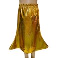thumbnail image 2 of TOOYOU Girls Dresses Shiny Metallic Pleated Skirt For Ballet Dance Party Dress Up Girls Holiday Photo Sundress Sweet Girl Skin Friendly Sundress ,Size 170 , Yellow, 2 of 4