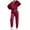 J01#Red, variant on zfwon Tracksuit Womens Full Set Fleece 2 Piece Outfits Women's Cropped 1/4 Zip Pullover Tops & Sweatpant Joggers Set Casual Lounge Wear Sets Gym Activewear Autumn Winter