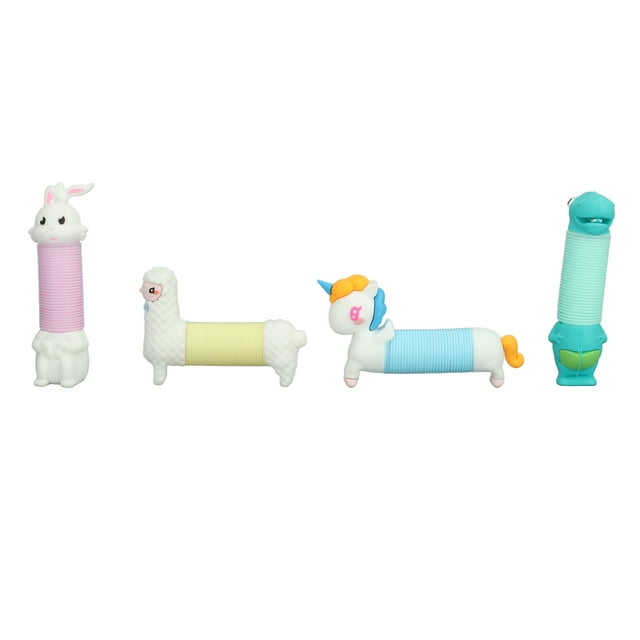 Tubos pop de animales, 4 tubos pop para autismo, tubos pop para autismo, tubos pop, juguete sensorial, valor excepcional