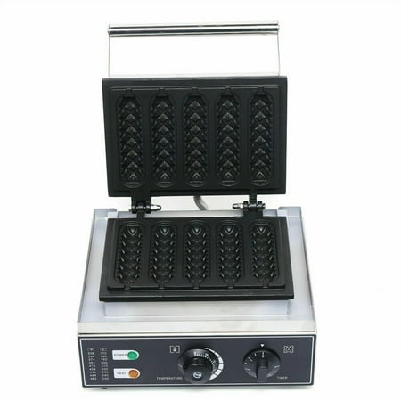 

Ethedeal 110V Electric Non-Stick Waffle Maker Hot Dog Muffin Machine Corn Dog Maker 1500W
