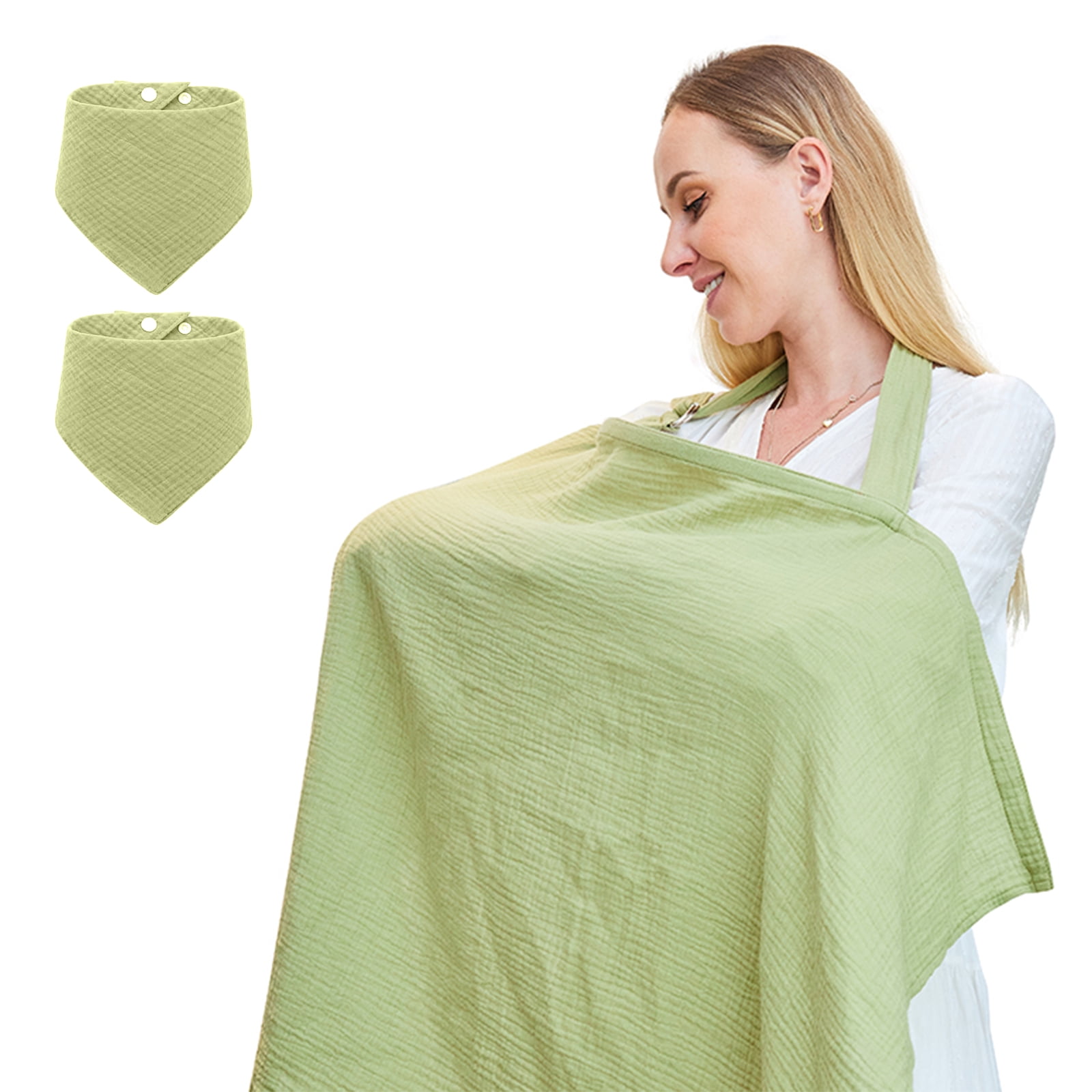 Nursing Cover for Baby Breastfeeding,Breathable Cover with Rigid Hoop for Mother Nursing Apron
