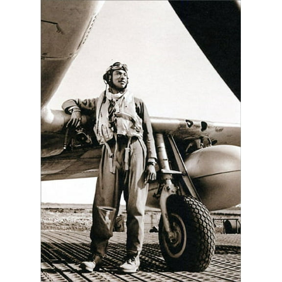 Avanti Press Tuskegee Pilot America Collection Airplane Birthday Card