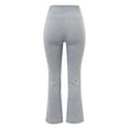 thumbnail image 6 of Summer Pants for Women Solid Color Large Folding Bottom Pants Sports Elastic Bottom Cute Fall Clothes Women Yoga with Pockets Casual Rompers for Running Leg Warmers Casual Grey XL, 6 of 9