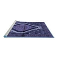 thumbnail image 2 of Ahgly Company Machine Washable Indoor Round Persian Blue Traditional Area Rugs, 4' Round, 2 of 4
