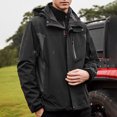 thumbnail image 2 of Men's Casual Jacket Windproof Detachable Winter Coat Outdoor Mountaineering Thick Warm Unisex Couples 2 in 1 Jacket, 2 of 2