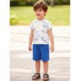 thumbnail image 2 of Emy Dola Toddler Boy Summer Clothes 2-Pieces Outfits Kids Casual Cute Graphic Cotton Short Sleeve Shirt Shorts Set 2-7 Years, 2 of 7