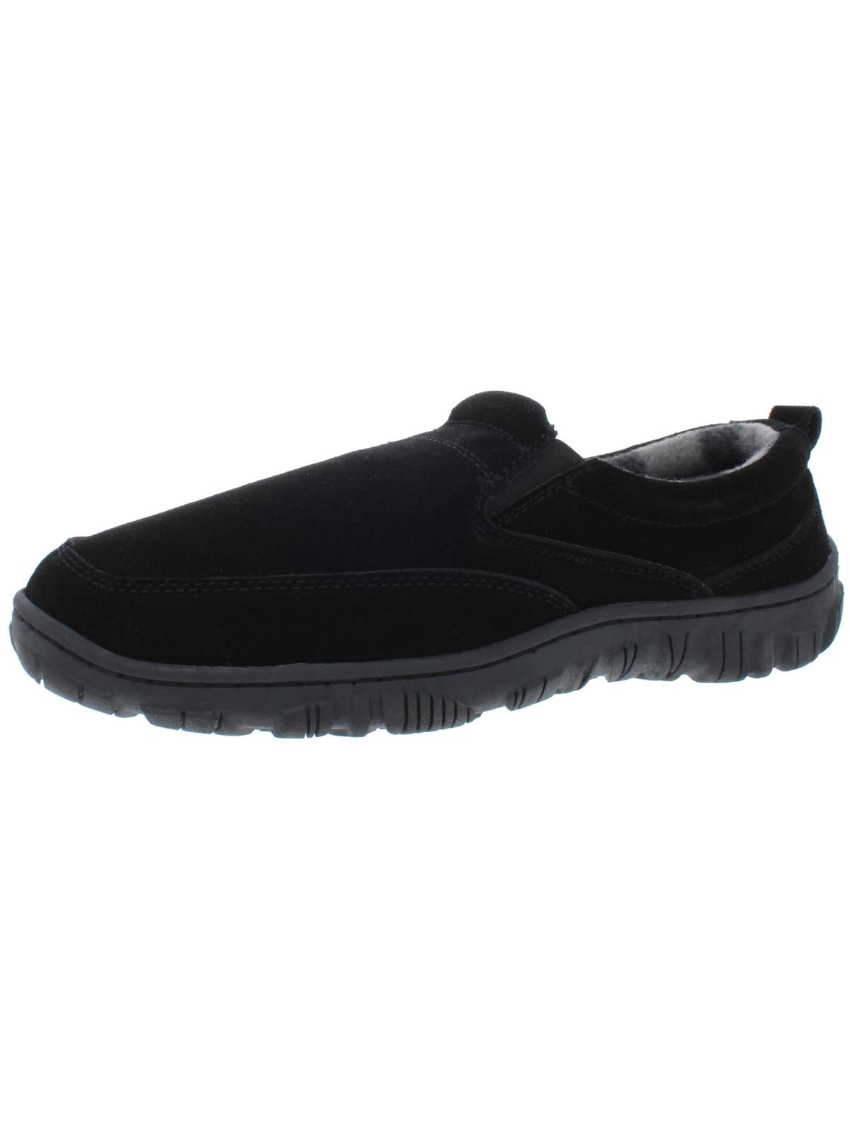 Clarks Clarks Mens Suede Indoor/Outdoor SlipOn Slippers Black 10