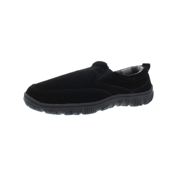 Clarks Clarks Mens Suede Indoor/Outdoor SlipOn Slippers Black 10