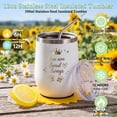 thumbnail image 4 of WKTRSM Birthday Gifts Basket for Women, 8 Pcs Unique Self Care Gift Set with Insulated Tumbler and Bath Shower Sets, Forest Boho Themed Relaxation Gifts for Mom Wife Grandma Sister Female Friends, 4 of 7