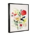 thumbnail image 3 of Stupell Industries Bold Mixed Flower Arrangement Graphic Art Jet Black Floating Framed Canvas Print Wall Art, Design by Lanie Loreth, 3 of 6