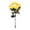 Yellow, variant on Dpityserensio 7 LED Solar Rose Flower Lights Outdoor Waterproof Plastic Garden Stake Lights with Auto Off for Yard Pathways Decor Fall Decor Christmas
