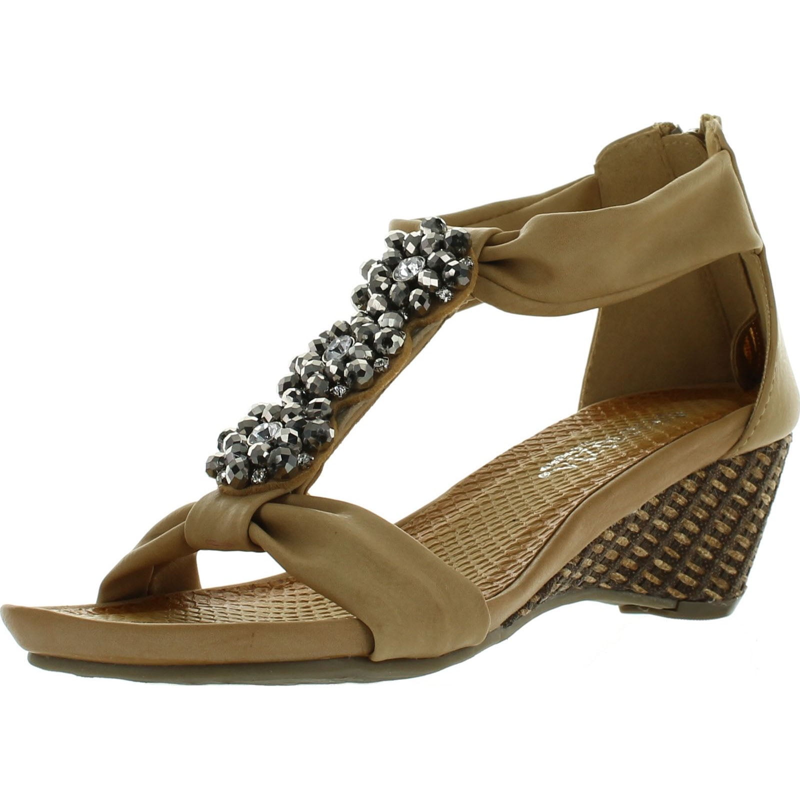 Patrizia - Patrizia Womens by Spring Step Fashion Shimmer Sandals, Beige, 39 - Walmart.com 
