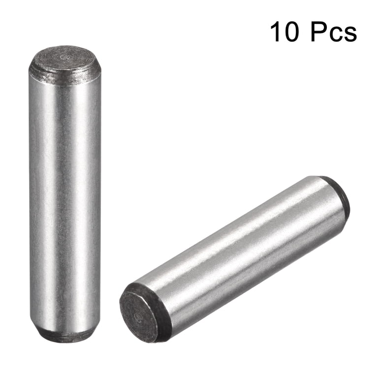 Lot De 10 Goujons D'Assemblage (Dowel Pins) 1/4" X 1" En Acier Traité - Finition Bright - Neufs