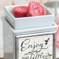 thumbnail image 5 of Enjoy The Little Things Ceramic Slate Grey Interchangeable Photo Frame Candle Wax Oil Warmer, 5 of 6