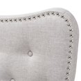 thumbnail image 4 of Baxton Studio Emma Tête de Lit Capitonnée Queen Beige Grisâtre, 4 of 6