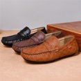 thumbnail image 4 of Grained Leather Slip-On Penny Loafers, 4 of 5