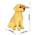 thumbnail image 3 of Solar-Powered Puppy Lawn Light, Outdoor Waterproof Garden Landscape Mood Light, Realistic Animal Resin Ornament for Yard Patio Pathway, 3 of 6
