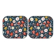 thumbnail image 7 of Goofa Holiday Christmas Cookies Pattern 2 Piece Car Windshield Sun Shade Foldable | Front Windshield Shade for Sun, Heat and UV Rays | Sunshade for Car Front Window-Medium, 7 of 7