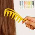 thumbnail image 3 of Travelwant 3pc/set Salon Wide Teeth Shark Comb, Professional Plastic Curly Hair Massage Hairdressing Combs for Hair Styling Tool, 3 of 7