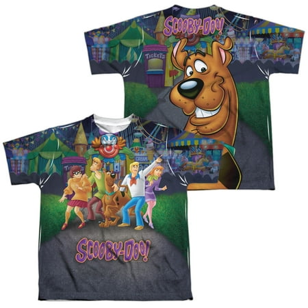 - Scooby Doo Amusement Park Allover Print Officially Licensed Sublimation Youth T Shirt