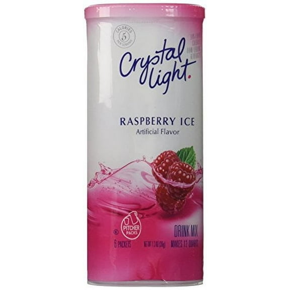 Crystal Light Raspberry Ice Drink Mix 1.3 oz (Pack of 4)