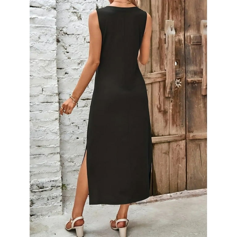 SIDE MARBELT LADY LIKE DRESS ブラック S Black Long Sleeve Mockneck Dress - Fillmore Dress | Marcella