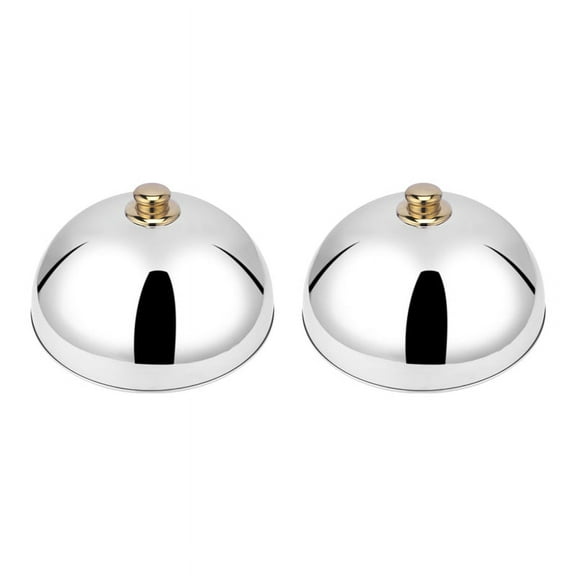 2X Stainless Steel Dome Dish Cover Table Food Cover Food Cover Western Restaurant Cover Teppanyaki Dish Cover