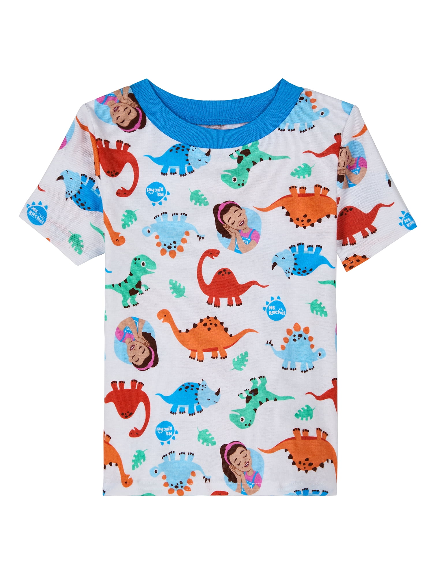 Ms Rachel Toddler Short Sleeve Top and Pants Pajama Set, 2-Piece, Sizes 12M-5T