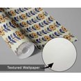 thumbnail image 6 of S4Sassy Peel & Stick Vinyl Wallpaper, Stripe Floral Wall Paper Contact Paper Waterproof- Blue,25"x360", Textured Finish, Removable Asian Style Covering for Home Decor in Bedroom & Living Area, 6 of 9