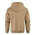 thumbnail image 6 of MOJOGO Heavyweight Sweatshirts for Men Casual Quarter-zip Hoodie Loose Pullover Tops Warm Outfits with Pockets Khaki 3XL, 6 of 6