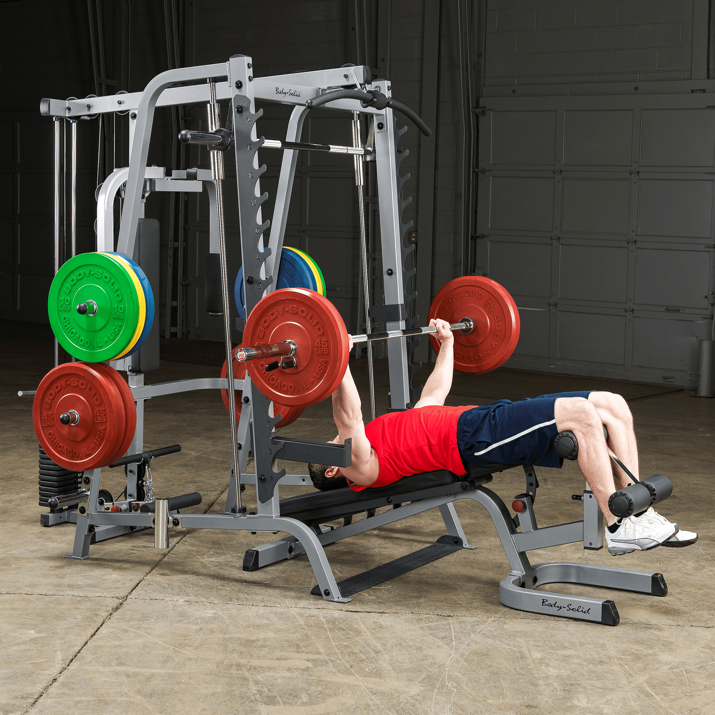 Body Solid Gs348qp4 Smith Machine Package Walmart Com