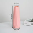 thumbnail image 2 of Home Decoration Fashion Diamond Design Imitation Ceramic Nordic Style Flower Arrangement Flower Pot Plastic Flower Vase WHITE, 2 of 8