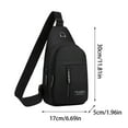 thumbnail image 3 of Bixock Office and School Storage Models Japanese Hundred Matching Chest Bag Men And Women Sports Leisure Bag, 3 of 6
