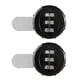 thumbnail image 1 of Cerradura De Contraseña Mecánica De Aleación De Zinc De 3 Dígitos Para Armario Buzón Buzón Negro (20Mm/0,79 Pulgadas) 2 Uds Moyic EL008546-00, 1 of 6