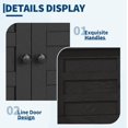 thumbnail image 3 of 20-29 Gallon Aquarium Stand, Heavy Duty Fish Tank Stand Cabinet Up to 660 LBS, Dual Tier Reptile Turtle Tank Stand with Charging Station and Anti-Tip Device, Black, 3 of 9