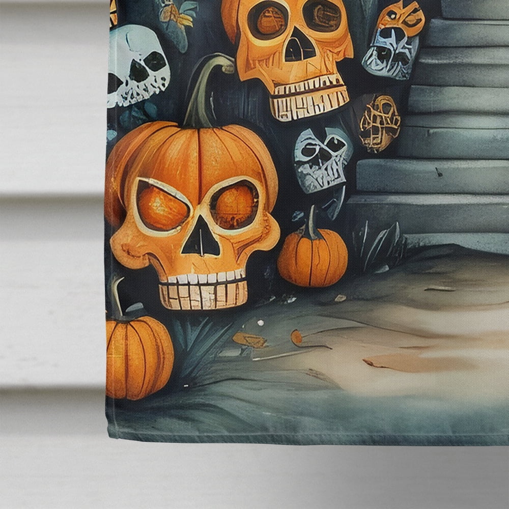 Calaveras Sugar Skulls Spooky Halloween House Flag 28 in x 40 in