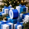 thumbnail image 4 of Skimskl 10 Yards Solid Color Wired Edge Ribbon Flexible Decorative Corded Ribbon for Christmas Gift Wrapping Wreath Making DIY Crafts and Wedding Bouquets, 4 of 7