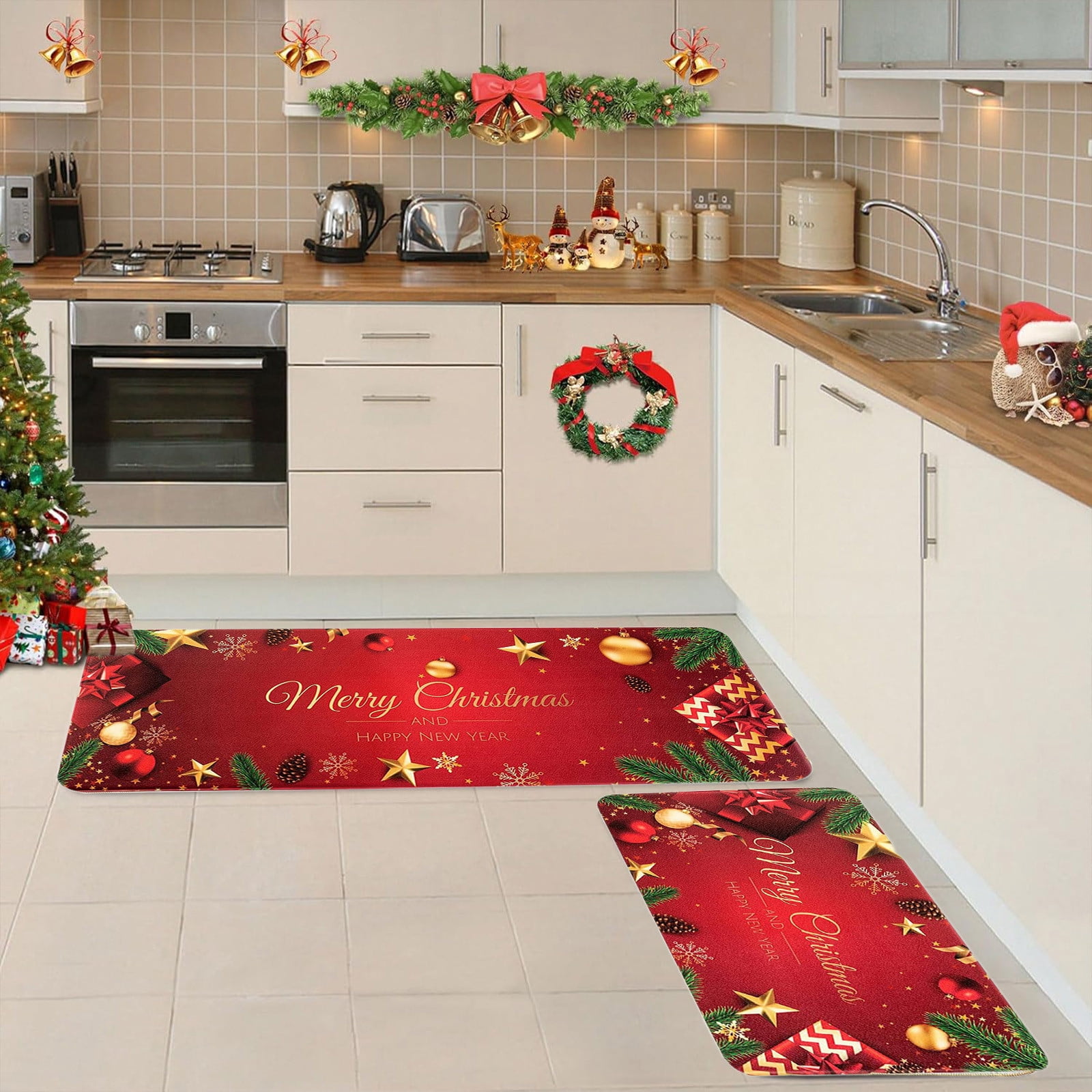 Tapis antidérapant en vinyle Flor de Pascua 65x150 cm - PVC imprimé Tapis antidérapant en vinyle Flor de Pascua 65x150 cm - PVC imprimé