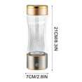 thumbnail image 2 of Vaidha Portable Hydrogen Water Generator With SPE And Pem Technology Rechargeable Portable Glass Hydrogen Water Generator Bottle, 2 of 2