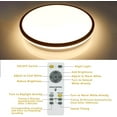 thumbnail image 5 of Depuley 17" 35W Dimmable LED Flush Mount Ceiling Light with Remote Round Ceiling Light Fixture 3-Color Light Changing for Living Room Bedroom Kitchen, 5 of 6