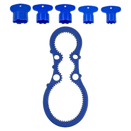 

6 Pieces Faucet Cache Aerators .5-24mm Replacement Part Removal Wrench Tool Flow Restrictor Set for Accessories L